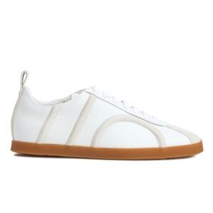 Toteme Off White "the Leather" Low Top Sneakers
